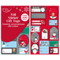 XMAS GIFT TAG STICKERS CUTE FOIL (R)