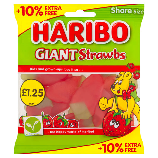 HARIBO GIANT STRAWBS PM £1.25   05/26