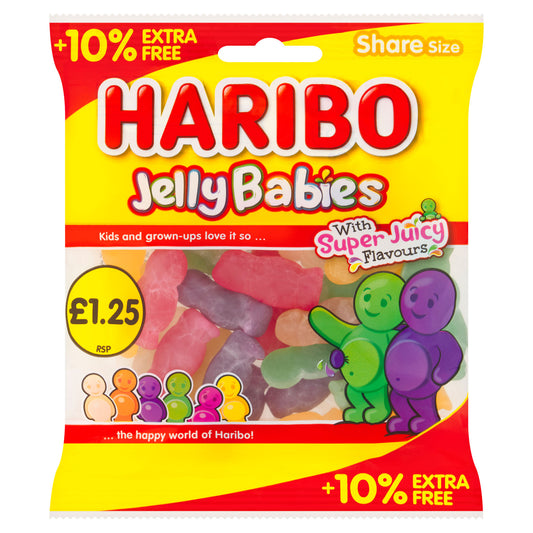 HARIBO JELLY BABIES  PM £1.25  07/26
