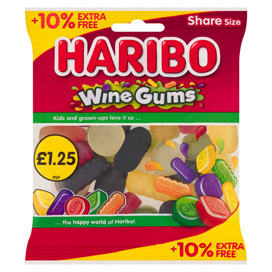 HARIBO WINE GUMS  PM £1.25  05/26