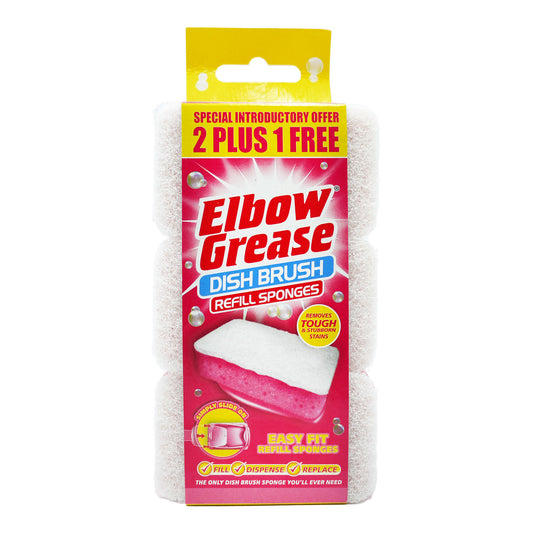 ELBOW GREASE DISH BRUSH PINK REFILL(D)