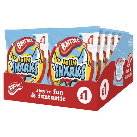 BARRATT JELLY SHARKS BAG PM£1 30/11/25