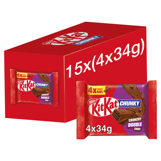 NESTLE KIT KAT CHUNKY DOUBLE CHOC 4 PK 02/26