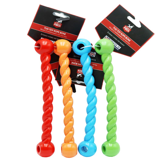 ELBOY&POOCH ROPE BONE TUG TOY ASST (D)