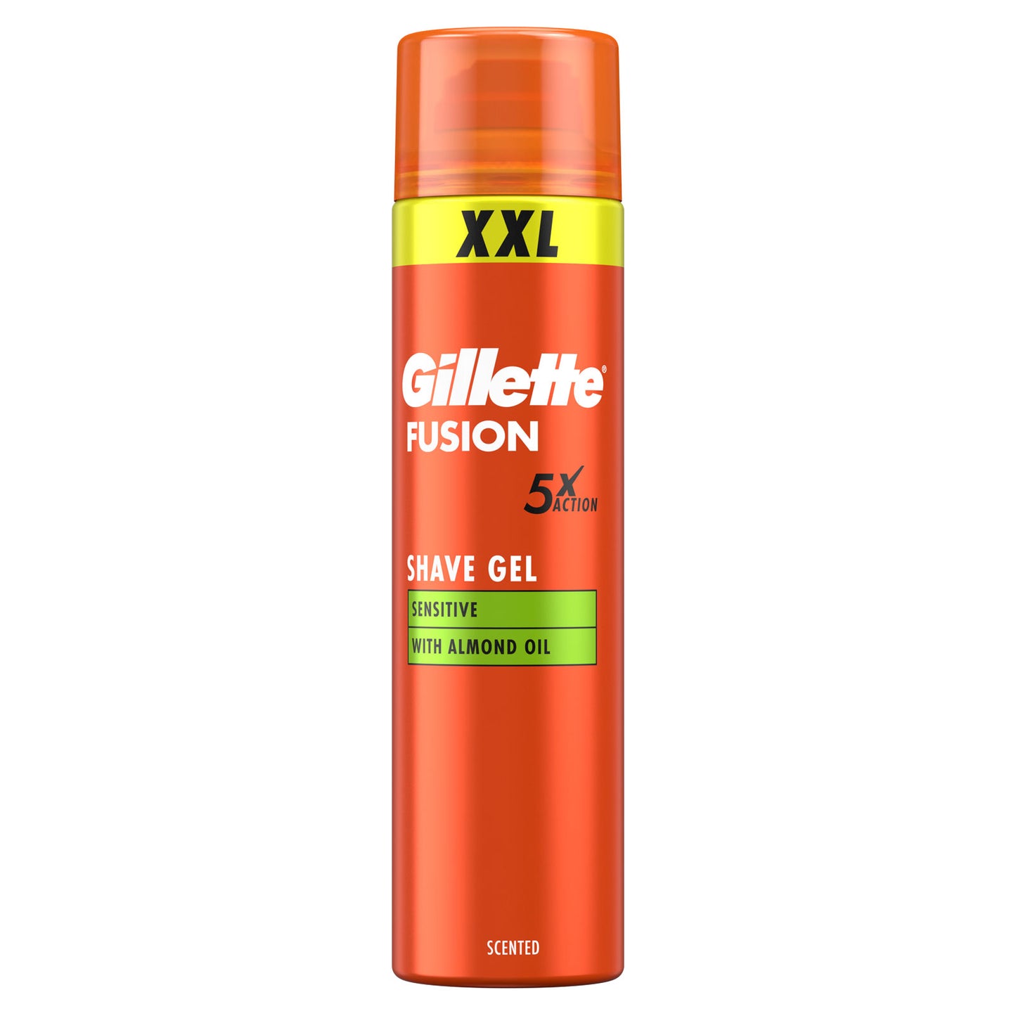 GILLETTE FUSION SENSITIVE SKIN SHAVING GEL WITH ALMOND OIL 240ML