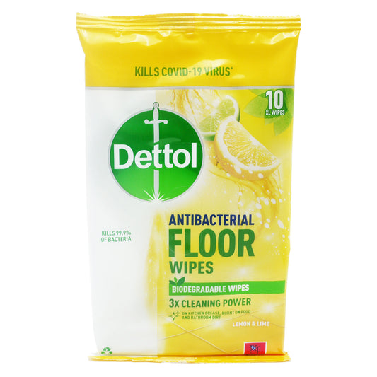 DETTOL FLOOR WIPES CITRUS 31/07/26