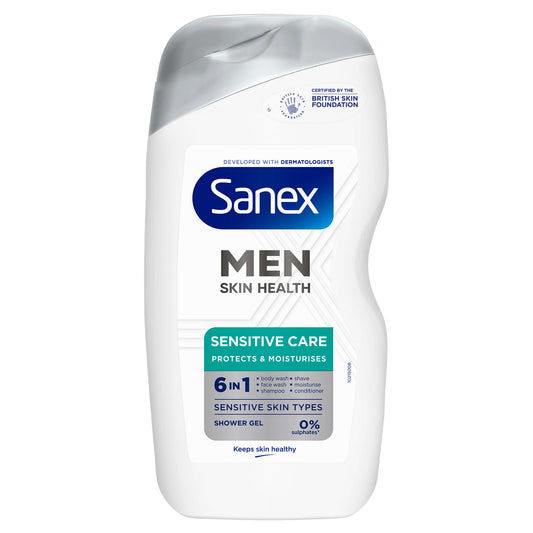 SANEX SHOWER GEL MEN 400ML SENSITIVE