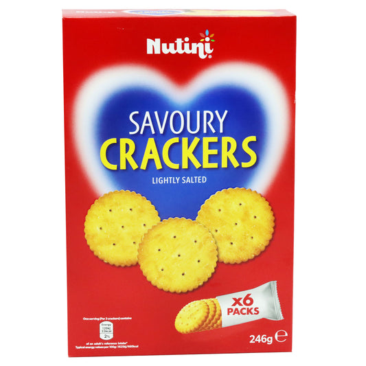NUTINI SAVOURY CRACKERS 6PK VEGAN/HALAL (R)  03/26