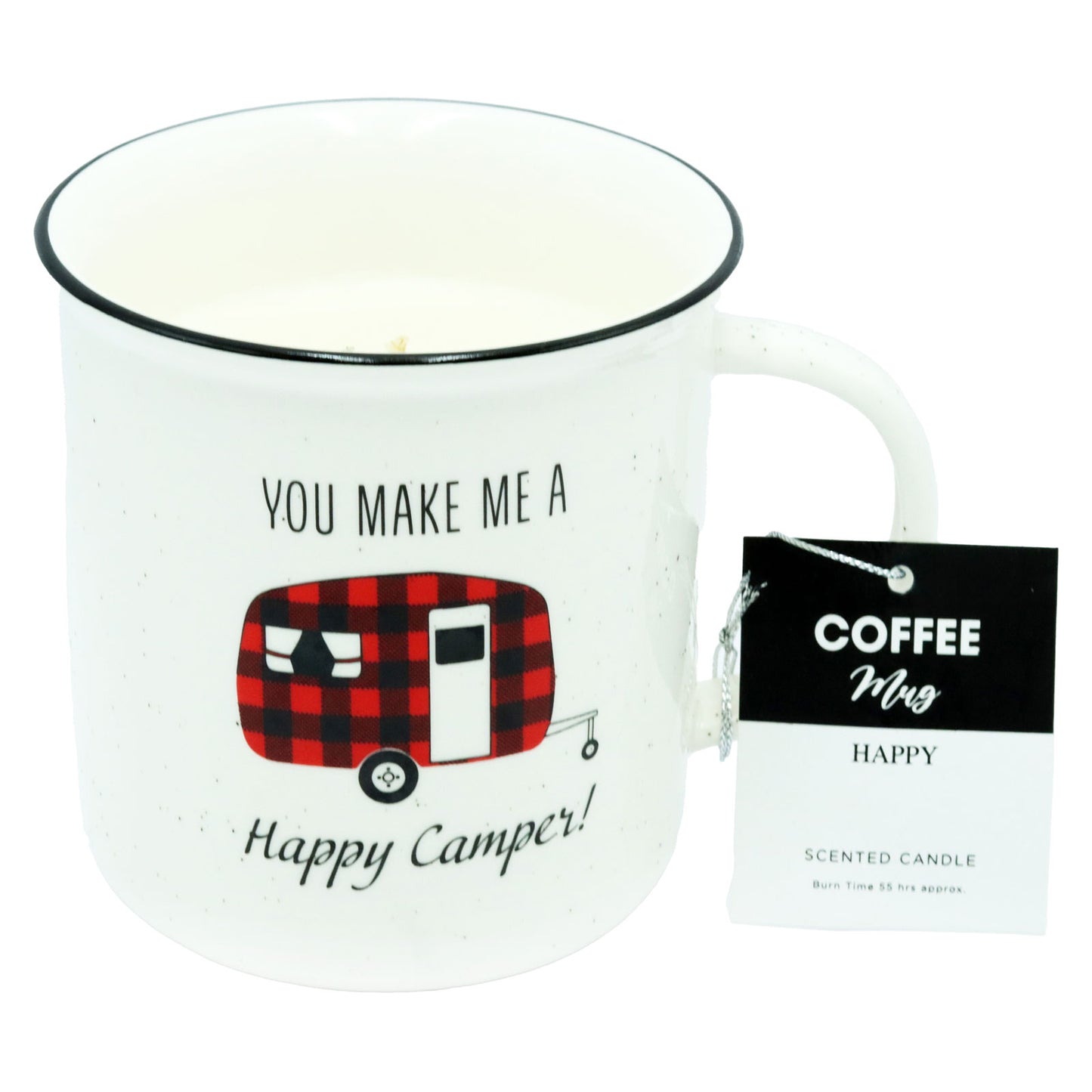 CANDLE MUG HAPPY CAMPER(C)