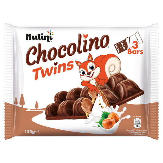 NUTINI CHOCO TWINS HAZELNUT BARS 3PK(VE) 04/11/25