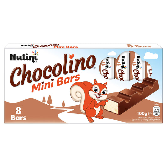 NUTINI CHOCO MINI BARS 8PK(VE)  13/06/26