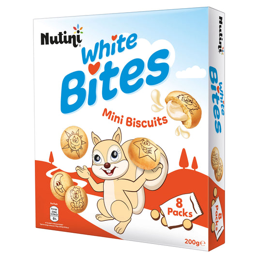 NUTINI CHOCO WHITE MINI BISCUIT 8PK(VE)(H) 04/26