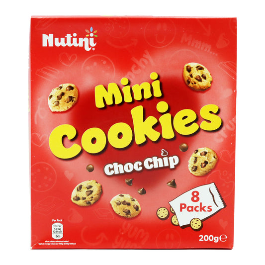 NUTINI MINI COOKIES CHOC CHIP 8PK(R)  23/04/26
