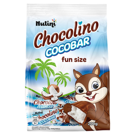 NUTINI CHOCO COCOBAR FUNSIZE BAG (VE)(H) 03/12/25