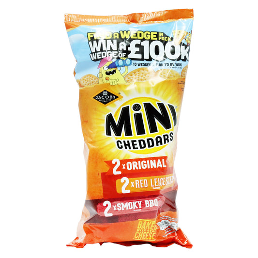 JACOBS MINI CHEDDARS VARIETY 6PK 25/10/25