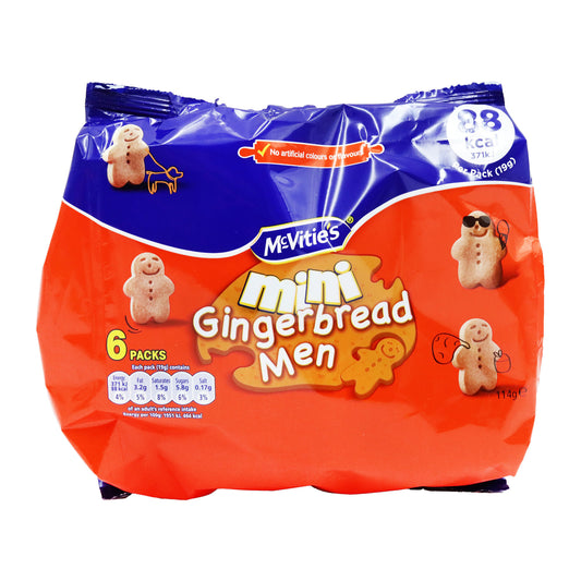 MCVITIES BISCUITS MINI GINGERBREAD MEN 6 PCK 09/25