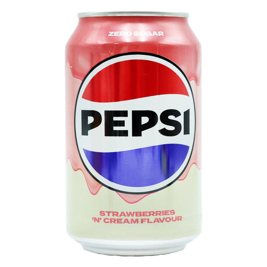 PEPSI STRAWBERRY N CREAM ZERO CAN  28/02/26