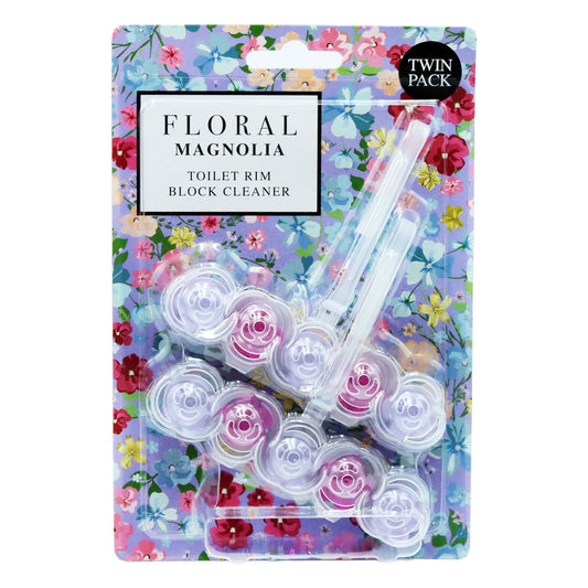 FLORAL TOILET RIM BLOCK CLEANER MAGNOLIA