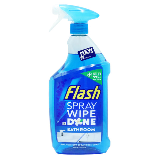 FLASH SPRAY WIPE DONE WHITE BLOSSOM BATHROOM ANTI