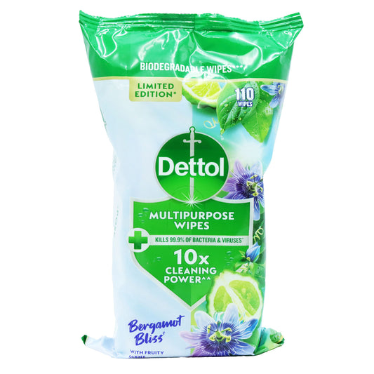 DETTOL MULTI SURFACE WIPES BERGAMOT BLISS 31/01/27