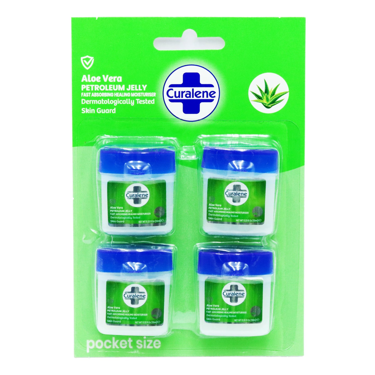 CURALENE PETROLEUM ALOE VERA (MINIS) 4PK 06/27