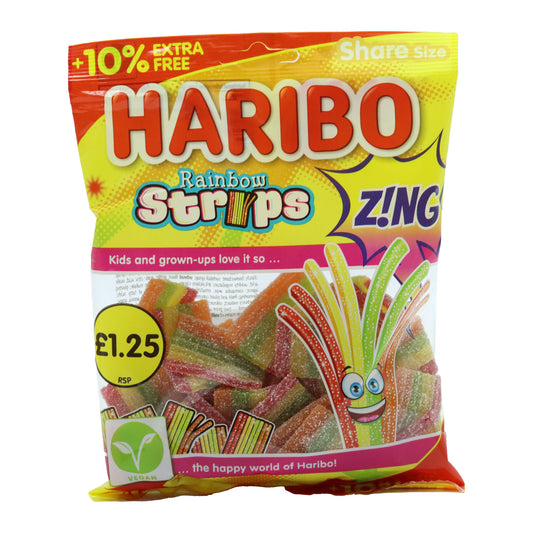 HARIBO  STRIPS ZING PM £1.25 10%FREE(H) 30/06/26