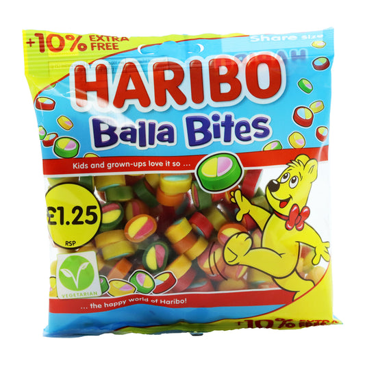 HARIBO BALLA BITES PM £1.25 10% FREE(H) 31/05/26