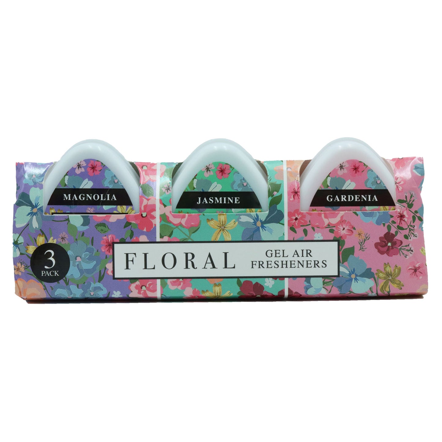 FLORAL GEL AIR FRESHENER 3 PACK(D)