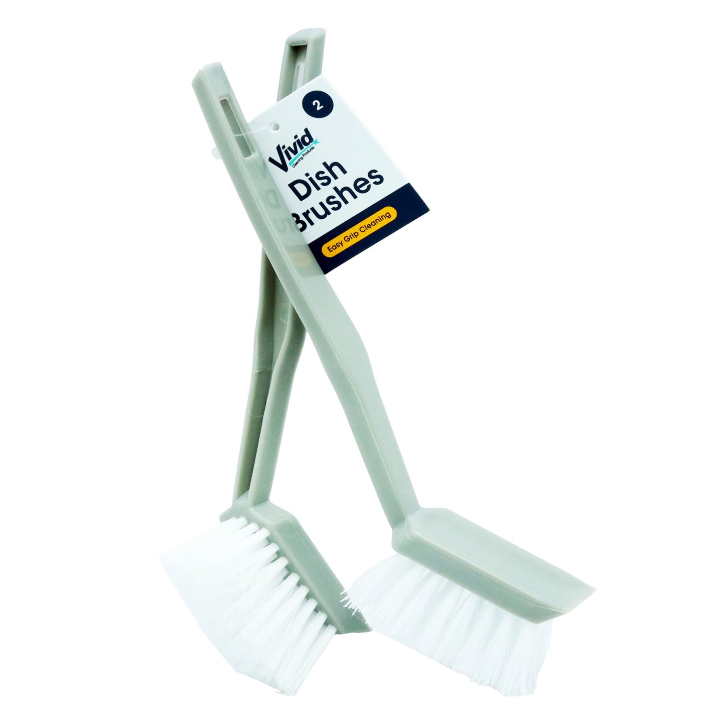 DISH BRUSHES EASY GRIP 2PK(D)