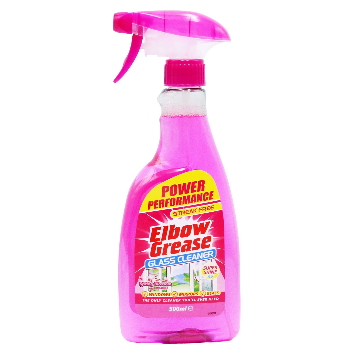 ELBOW GREASE PINK GLASS TRIGGER SPRAY 500ML