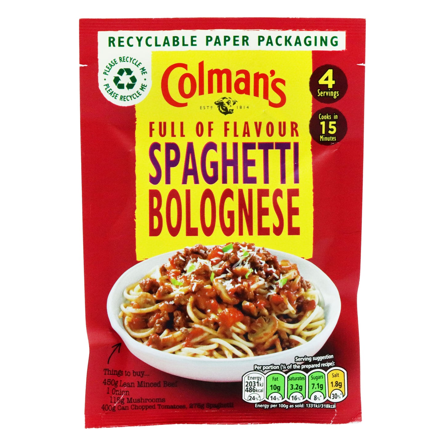 COLMANS SPAGHETTI BOLOGNESE (C) 30/09/25