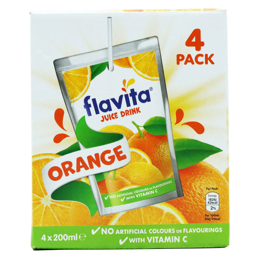 FLAVITA JUICE DRINK ORANGE 4PK(R)  29/11/25