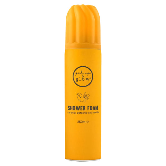 GET UP AND GLOW SHOWER FOAM CARAMEL AND VANILLA(D)
