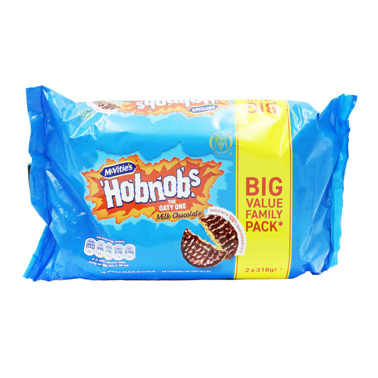 MCVITIES MILK CHOCOLATE HOBNOBS TWIN PACK 17/01/26