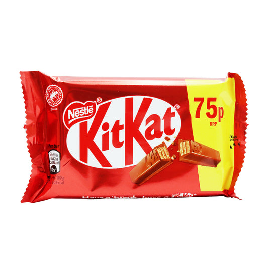 KIT KAT 4 FINGER MILK PM £0.75P   31/03/26