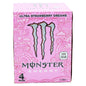 MONSTER ULTRA STRAWBERRY    DREAMS 4PK 31/10/26