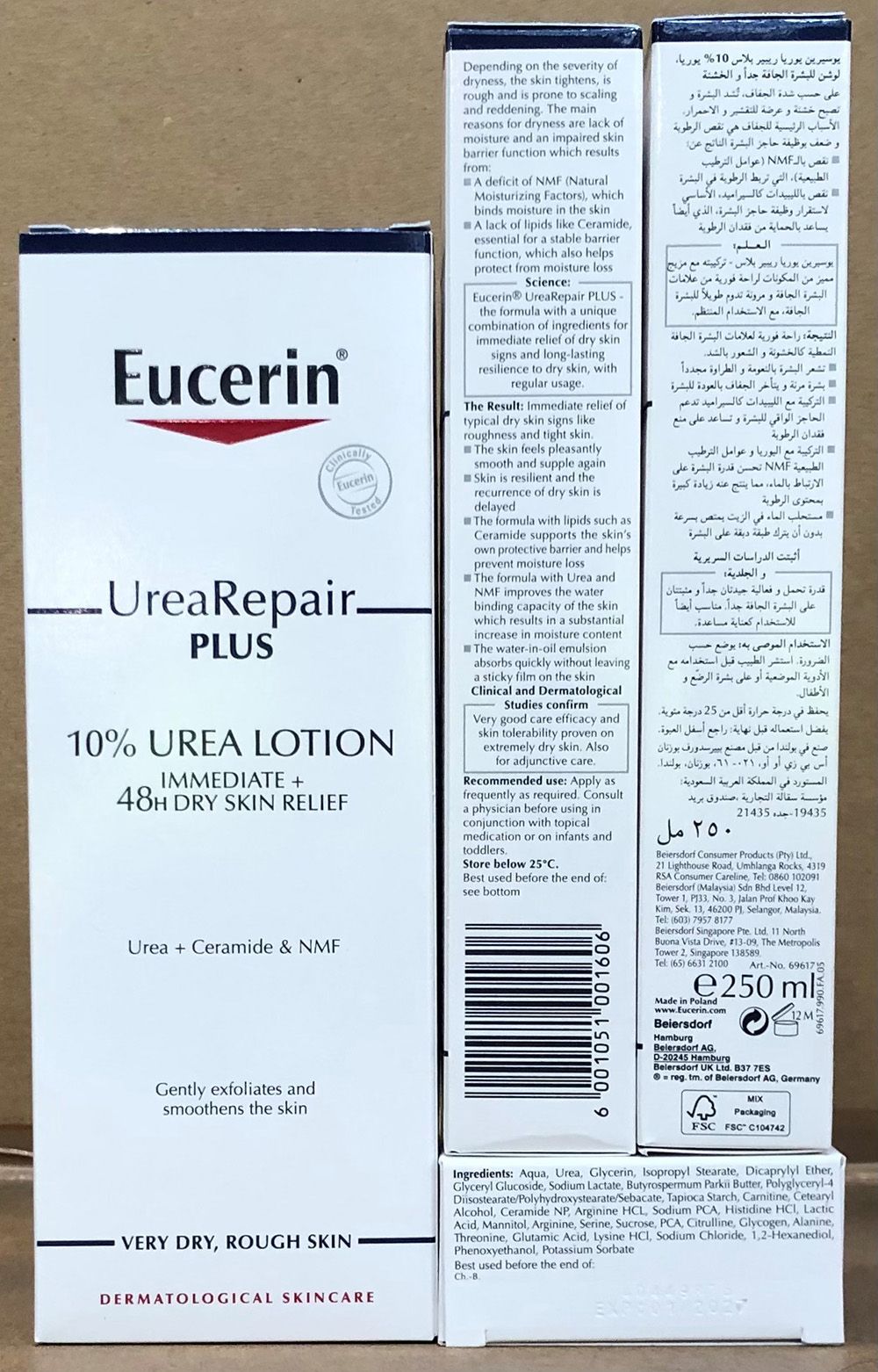 EUCERIN UREAREPAIR PLUS 10% UREA LOTION 250ML