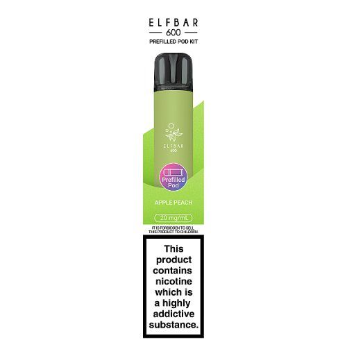 ELFBAR 600 PREFILLED POD KIT APPLE PEACH