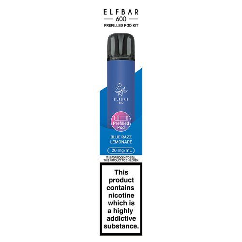 ELFBAR 600 PREFILLED POD KIT BLUE RAZZ LEMONADE
