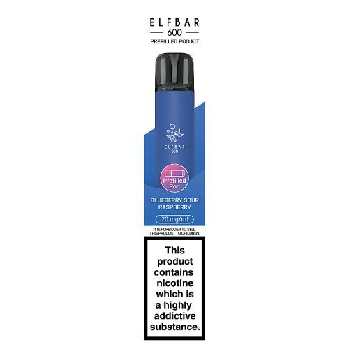 ELFBAR 600 PREFILLED POD KIT BLUEBERRY SOUR RASPBERRY