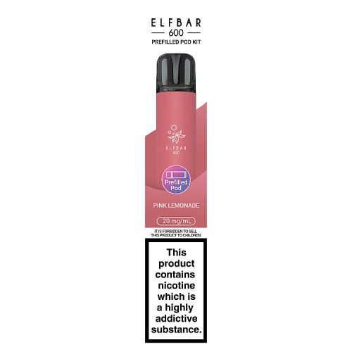 ELFBAR 600 PREFILLED POD KIT PINK LEMONADE