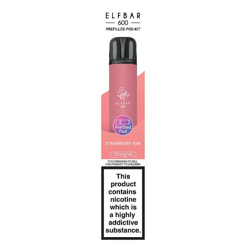 ELFBAR 600 PREFILLED POD KIT STRAWBERRY KIWI