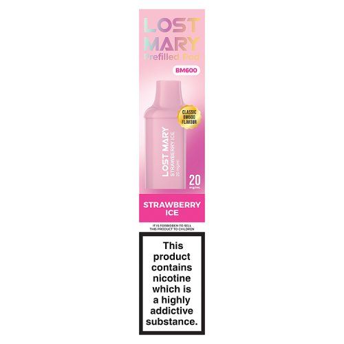 LOST MARY BM600 PREFILLED POD _ 2 STRAWBERRY ICE
