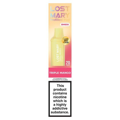 LOST MARY BM600 PREFILLED POD _ 2 TRIPLE MANGO