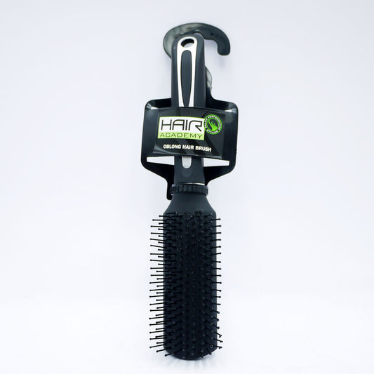 HAIR ACADEMY HAIR BRUSH OBLONG BLACK