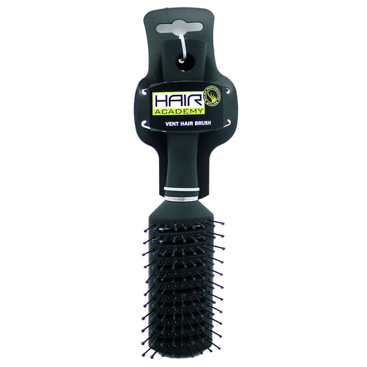 HAIR ACADEMY HAIR BRUSH VENT BLACK (R)