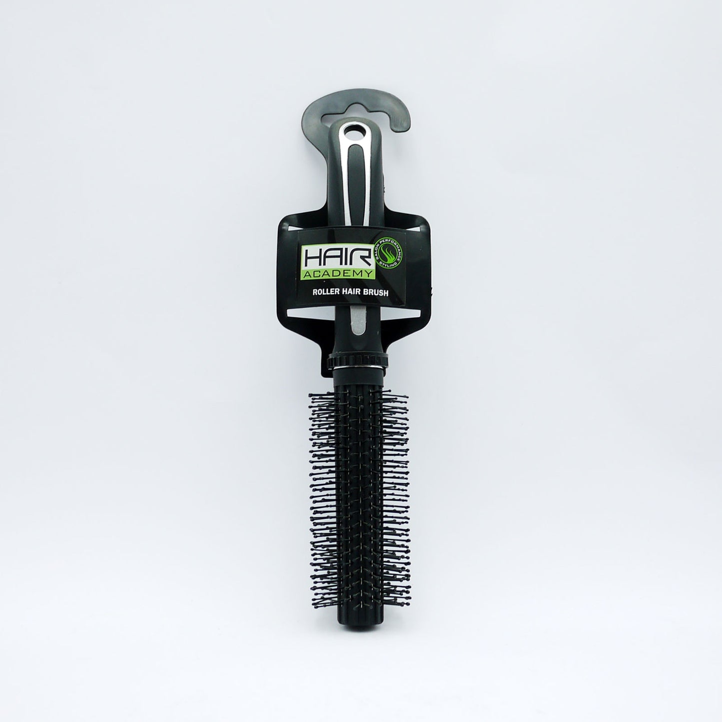 HAIR ACADEMY HAIR BRUSH ROLLER ROUND BLK