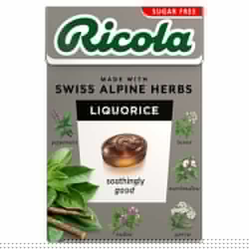 RICOLA LIQUORICE SUGAR FREE BOX 45G