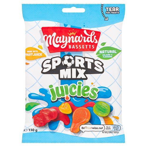 MAYNARDS BASSETTS SPORTS MIX JUICIES 130G