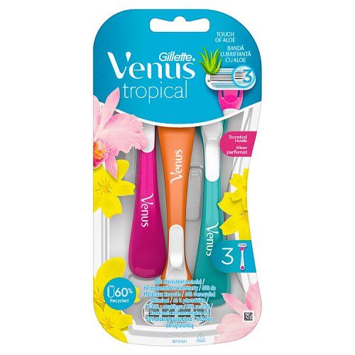 GILLETTE VENUS DISPOSABLE RAZORS 3S TROPICAL